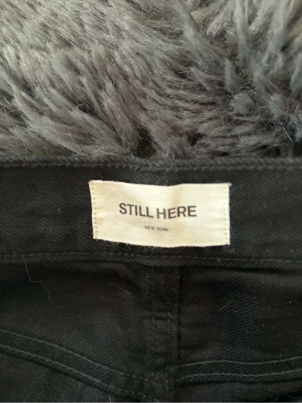 Still here New York black everyday relaxed leg mid rise denim jeans size 24 - Picture 3 of 15